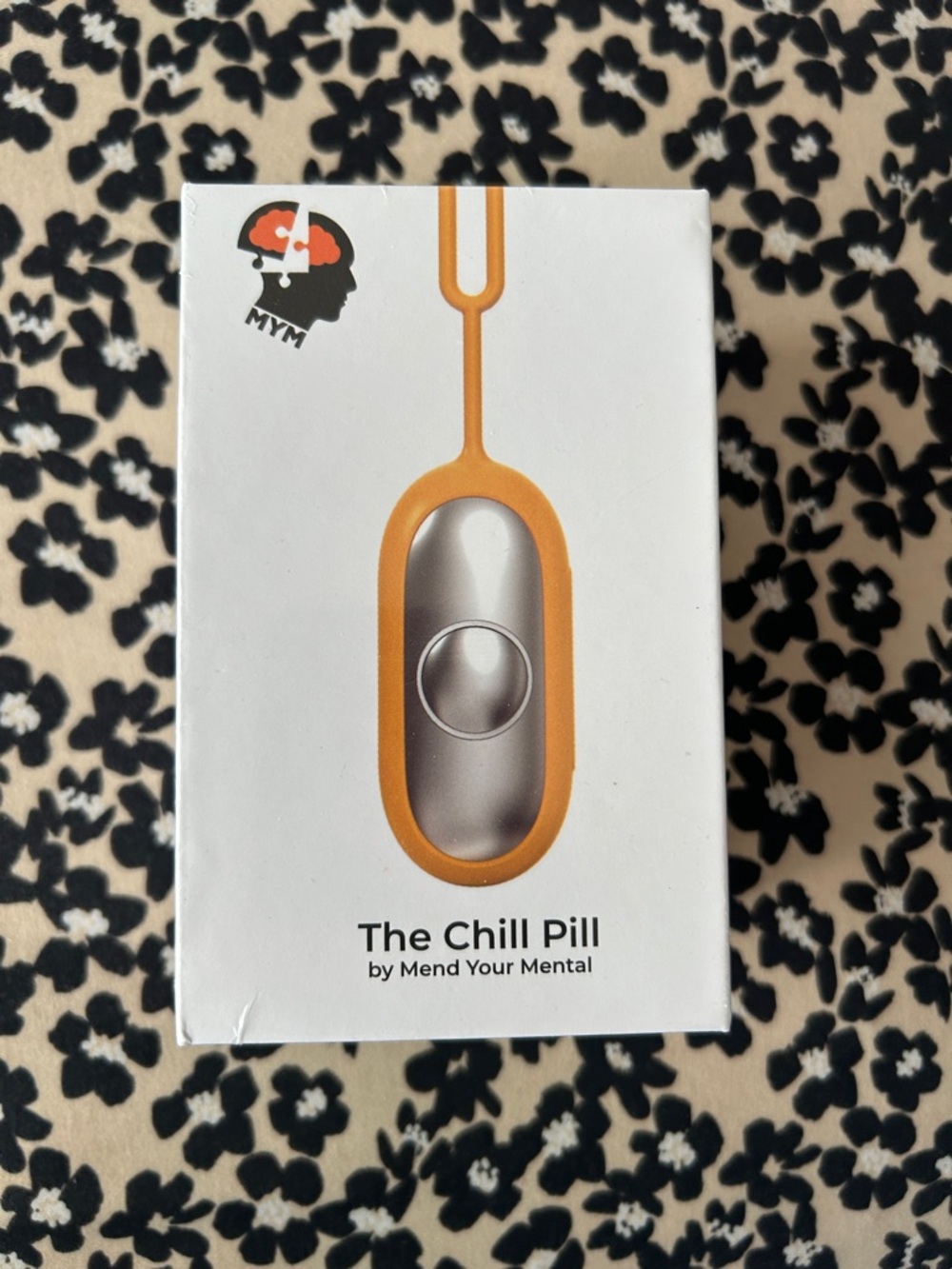 The Chill Pill by - Silver with Orange Silicone